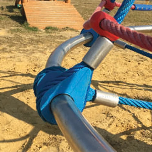 Cosse de corde pleine en plastique avec large ouverture